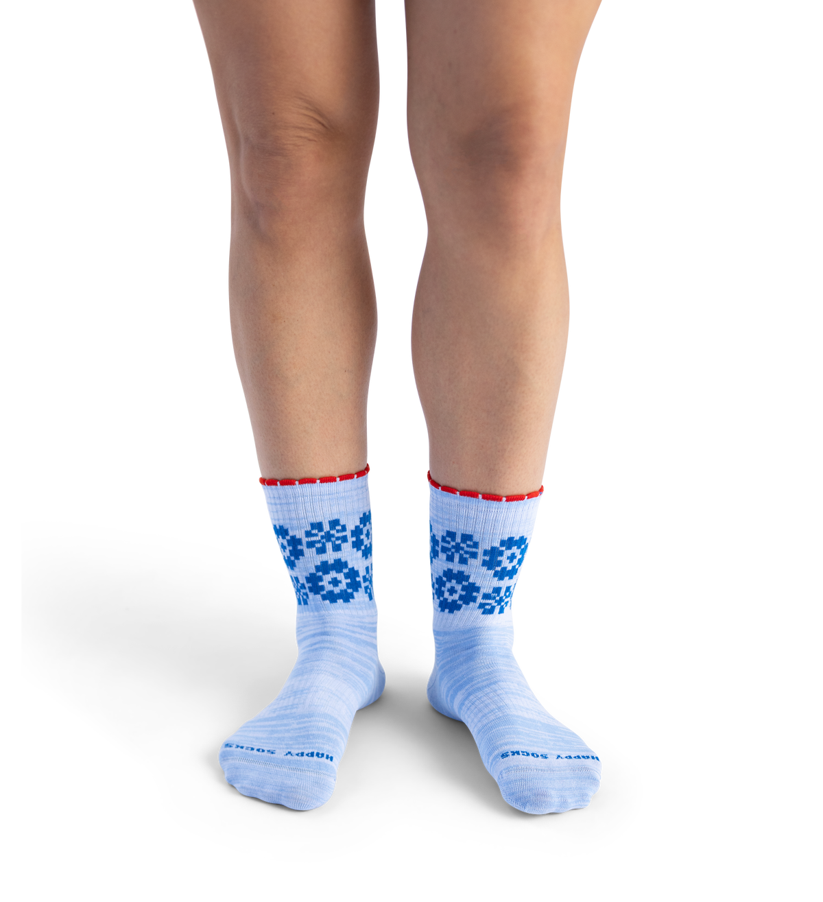Flower Border Sneaker Sock