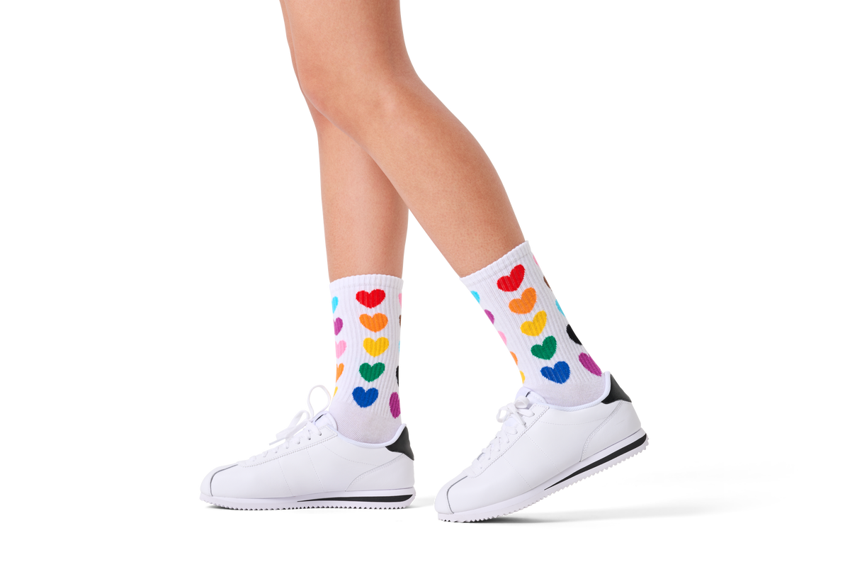 Rainbow Sneaker Sock