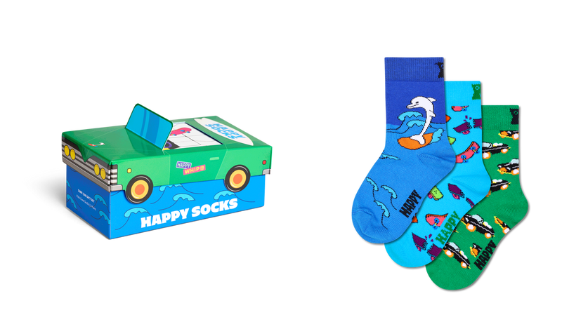 Kids 3-Pack Surfing Dolphin Socks Gift Set