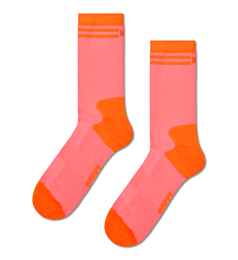 Orange Extra Cool Short Crew Sock