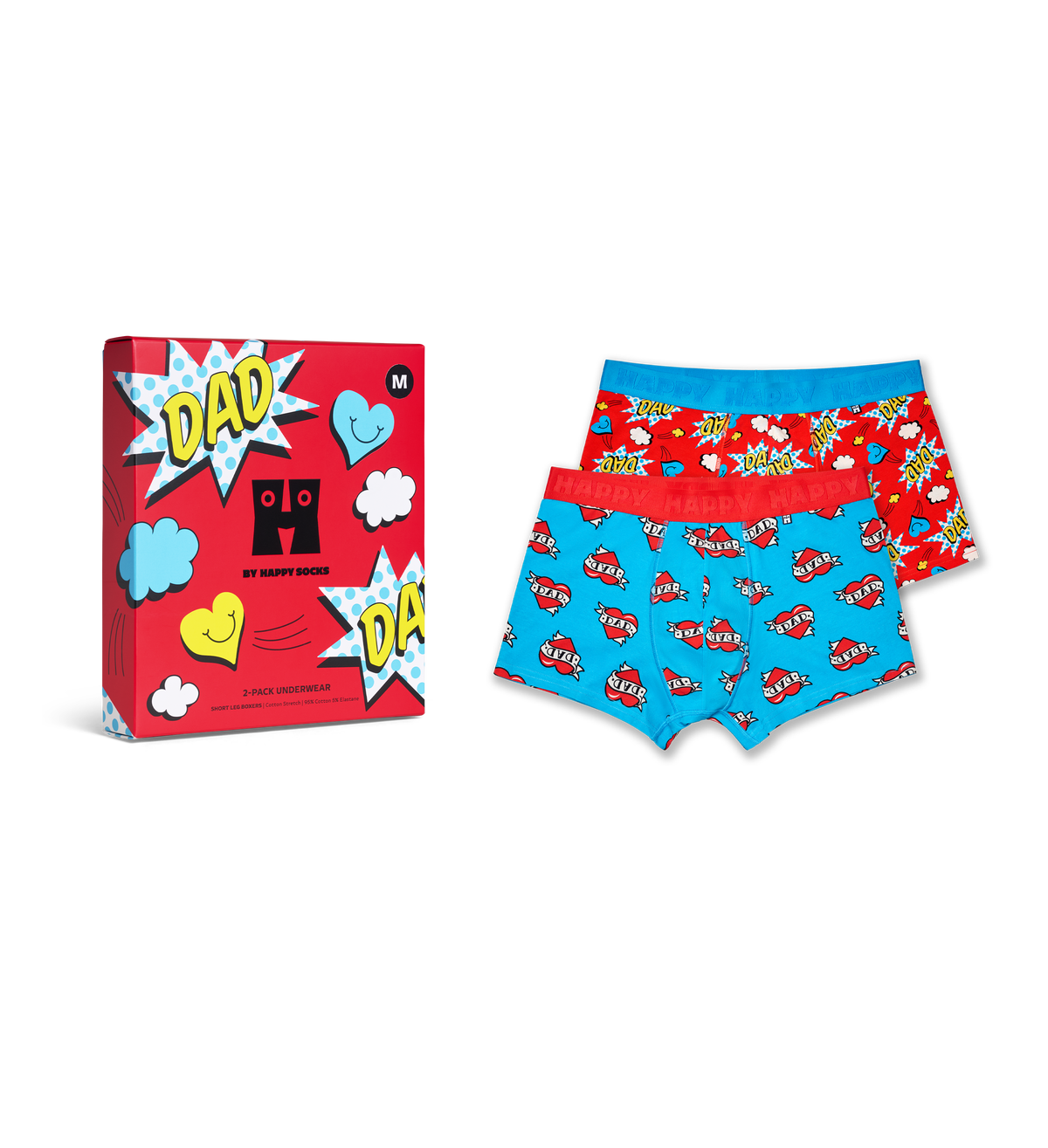 2-Pack Super Dad Short Boxers Gift Set