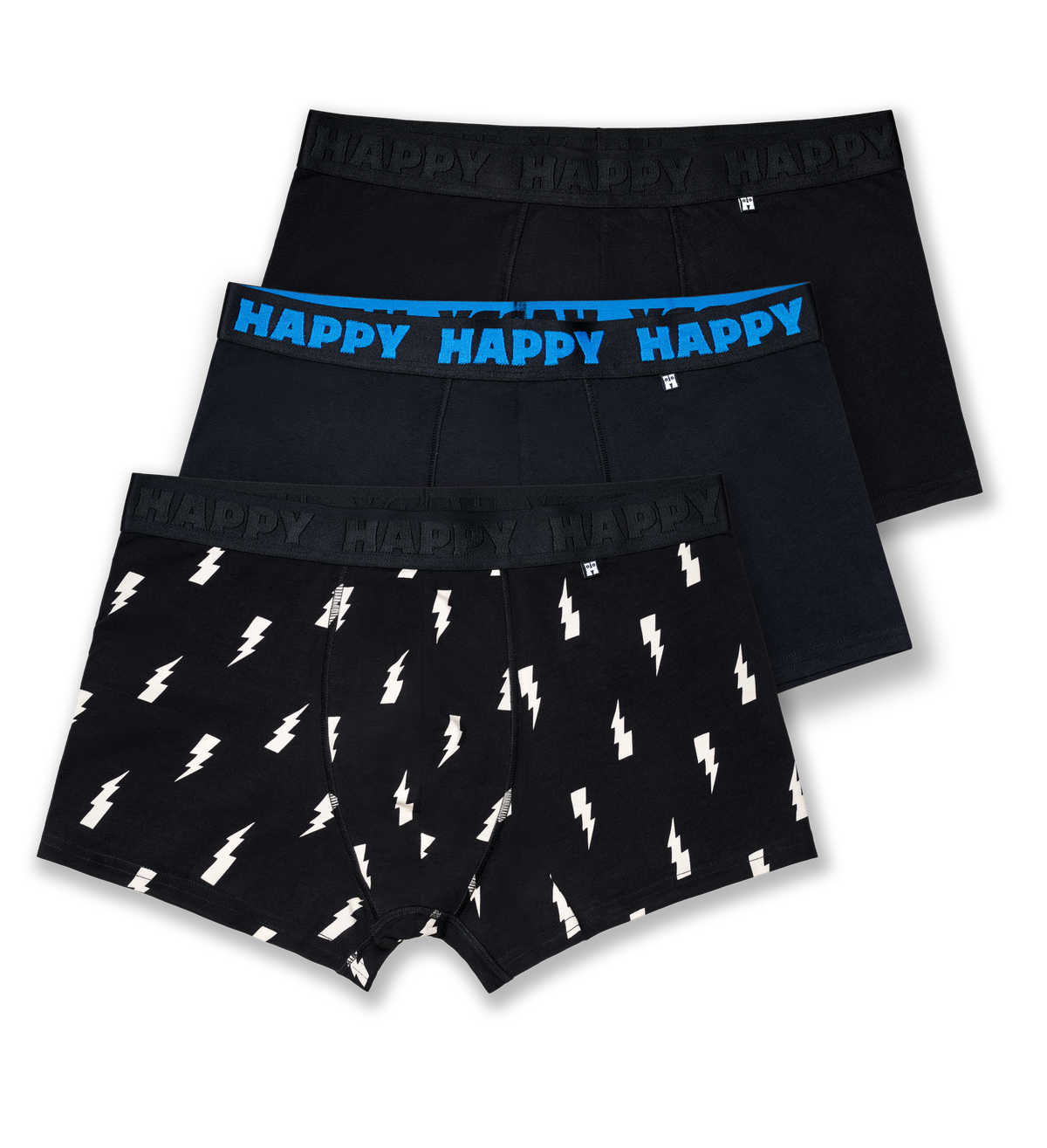 3-Pack Black and White Short Boxers