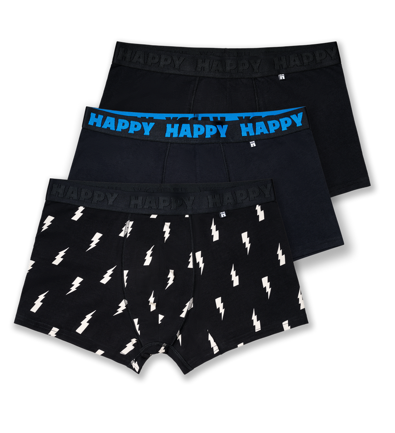 3-Pack Black and White Short Boxers