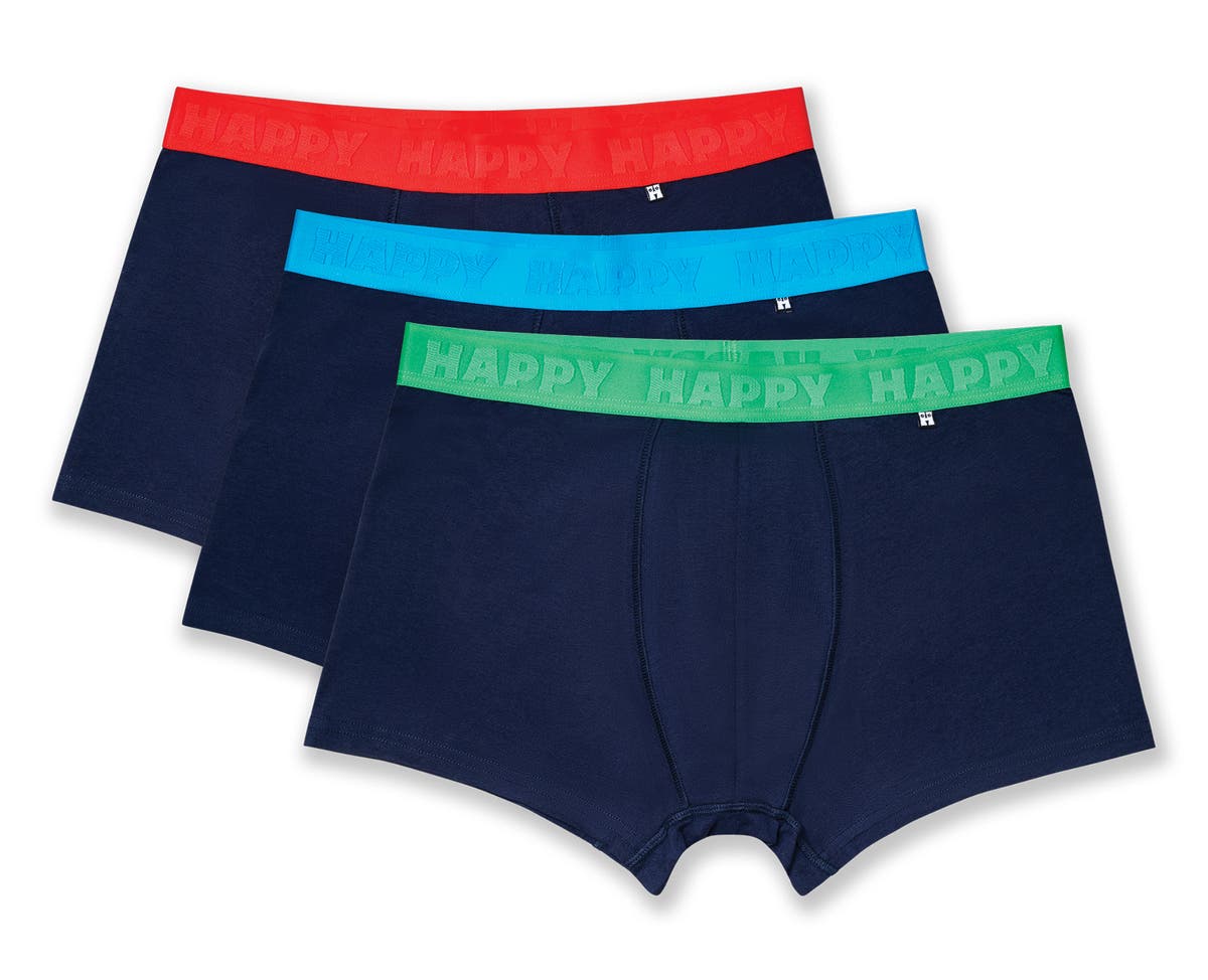 3-Pack Solid Navy Short Boxers