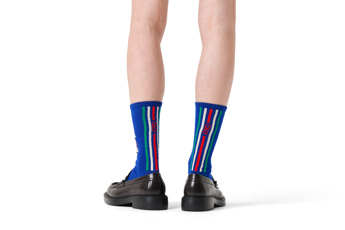 Team Italy Football Sneaker Sock