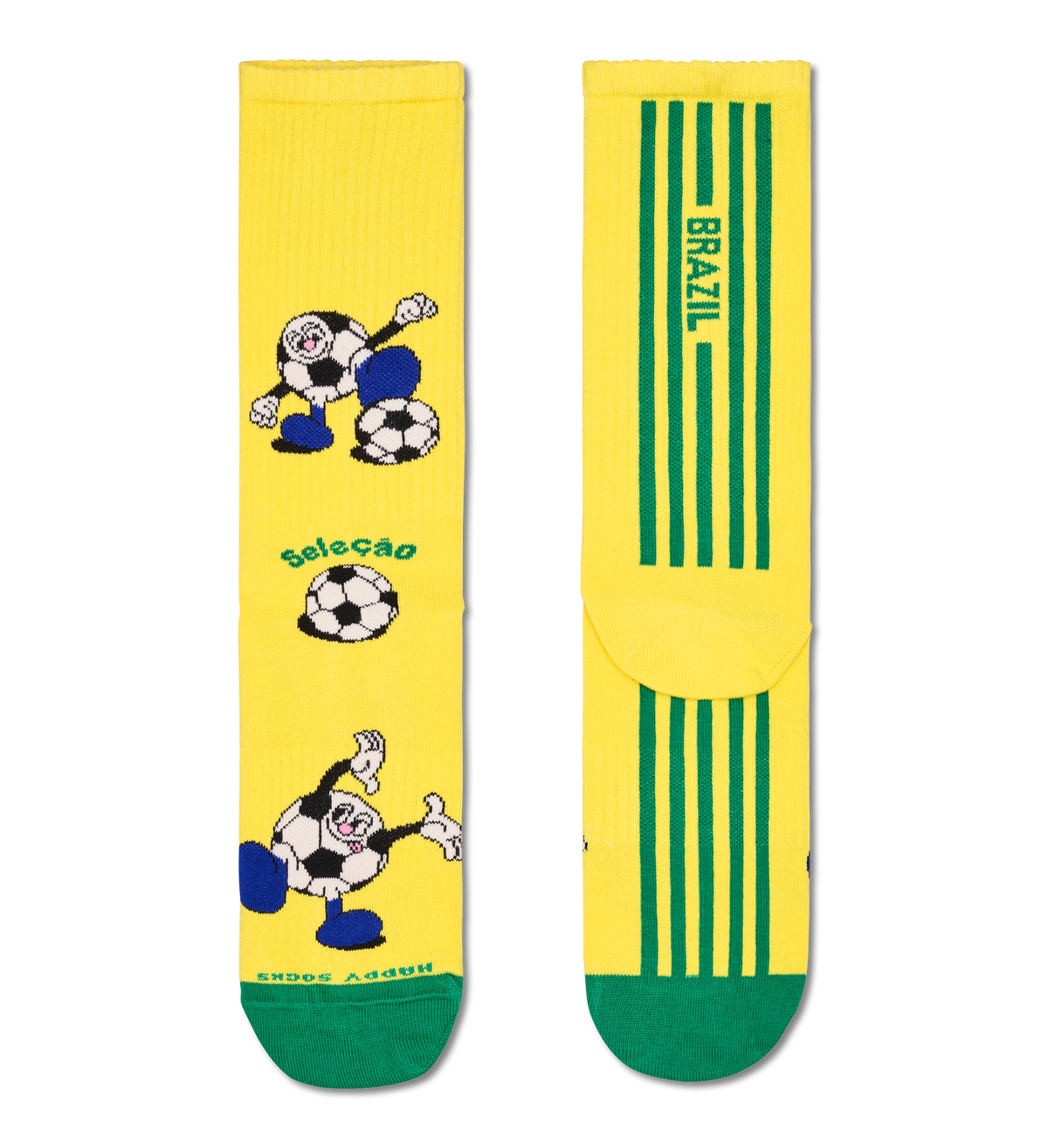 Team Brazil Football Sneaker Sock