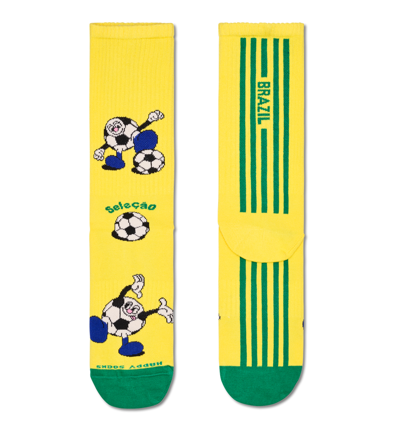 Team Brazil Football Sneaker Sock