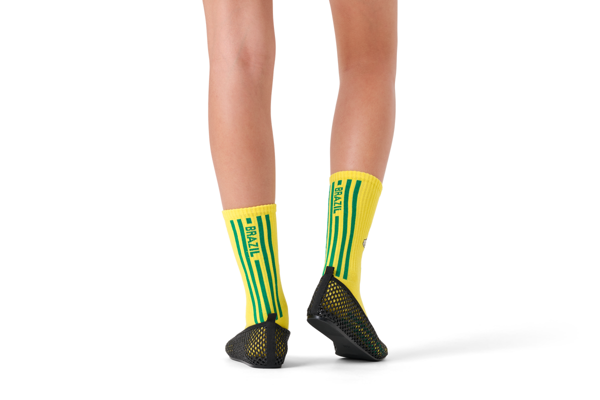 Team Brazil Football Sneaker Sock