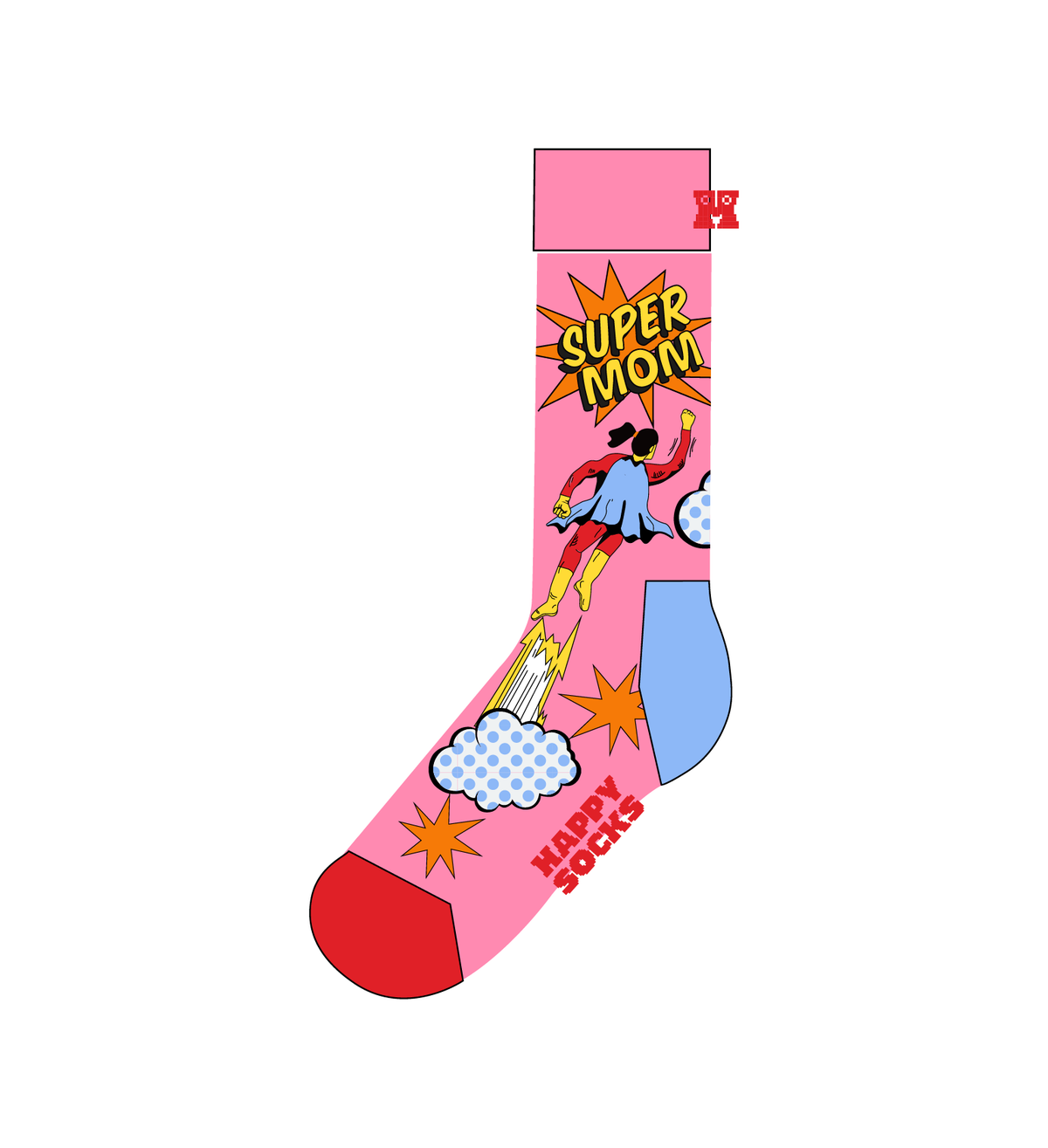 Flying Super Mom Sock