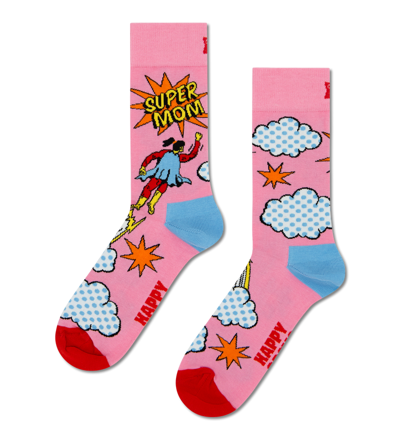 Flying Super Mom Sock