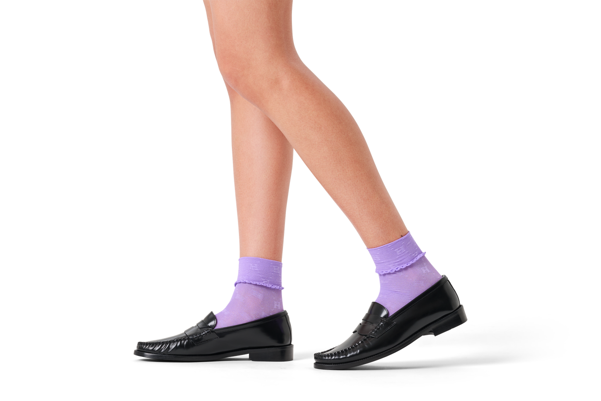 H Monogram Mini Crew Sock