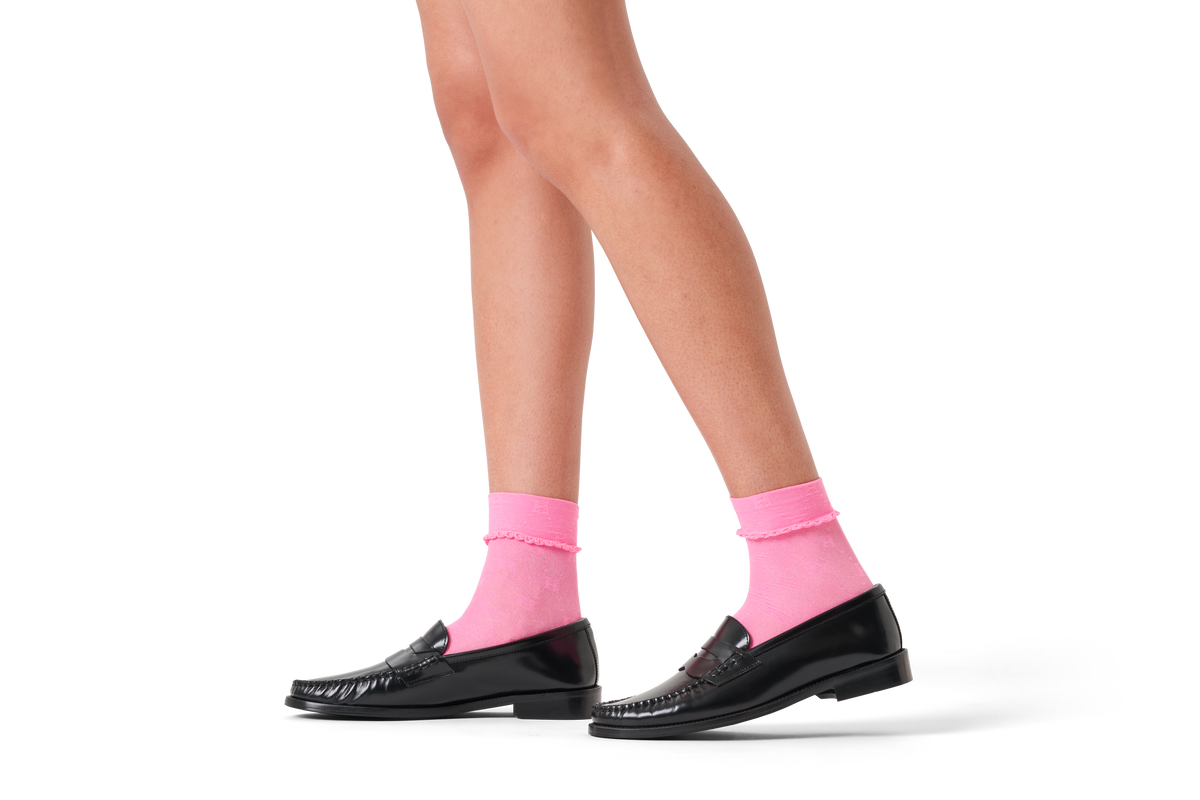 H Monogram Mini Crew Sock