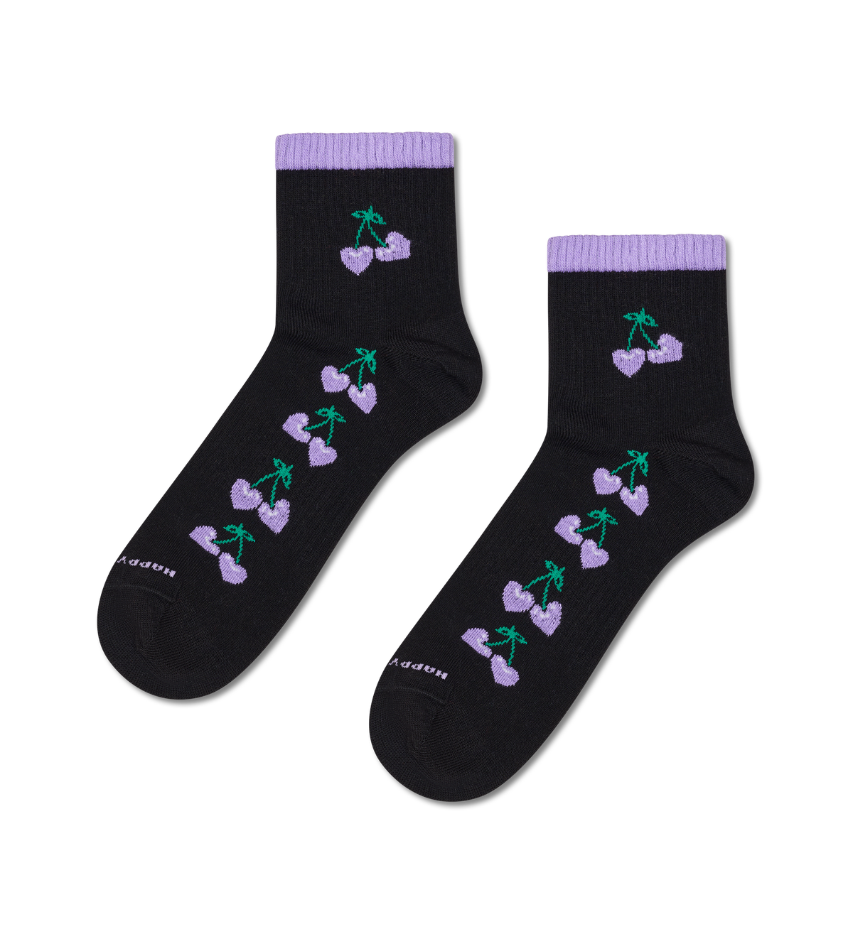 Cherries Mini Crew Sneaker Sock