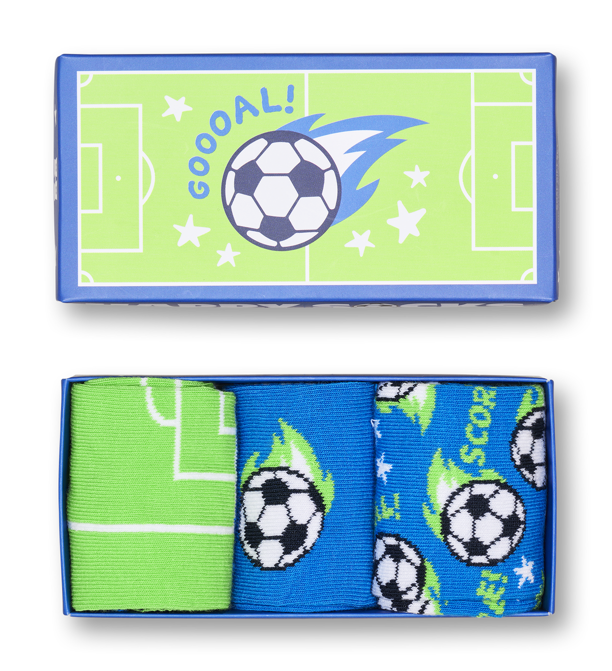 Kids 3-Pack Football Socks Gift Set