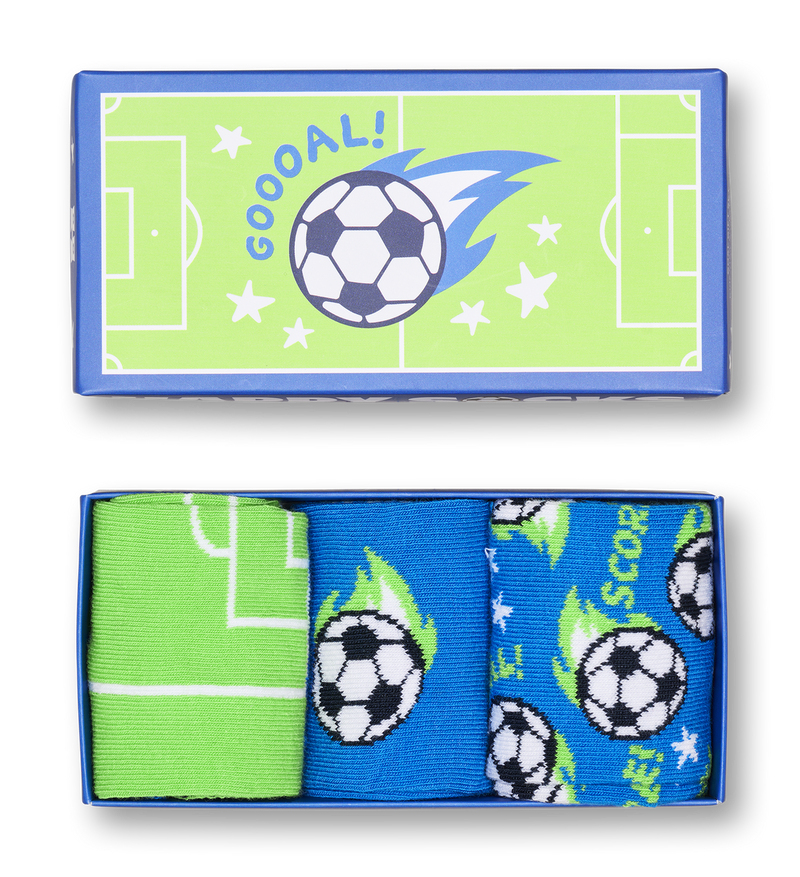 Kids 3-Pack Football Socks Gift Set