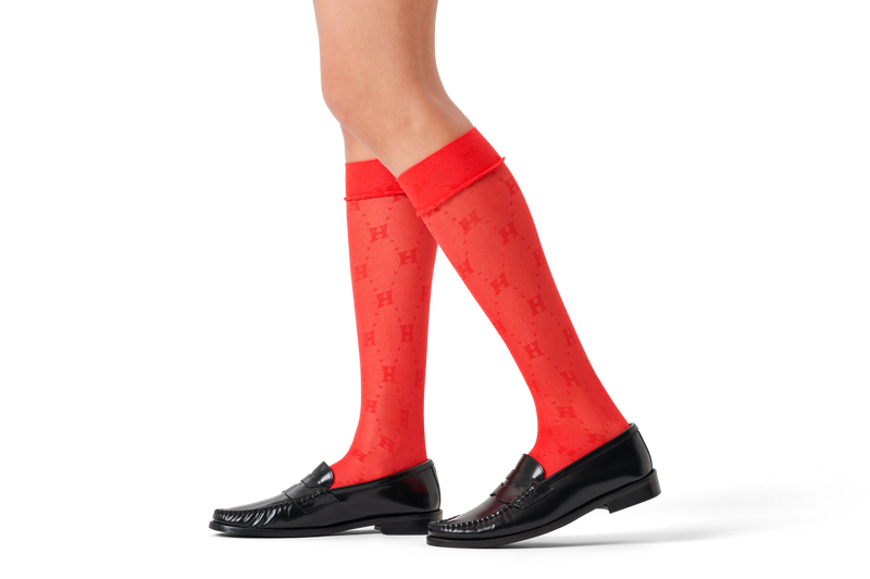 H Monogram Tall Crew Sock