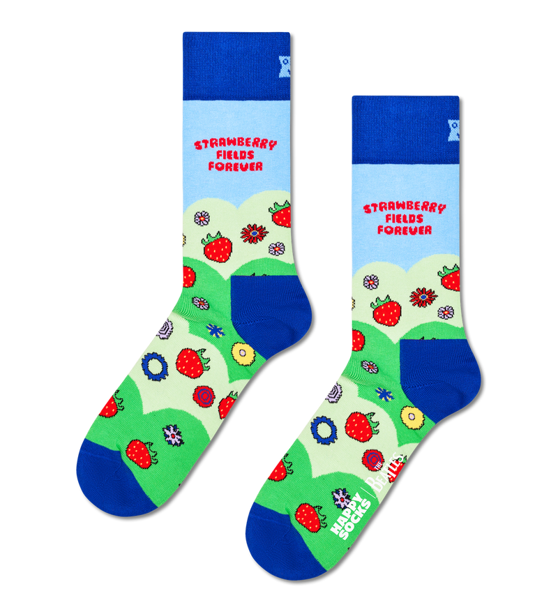 The Beatles Strawberry Fields Sock