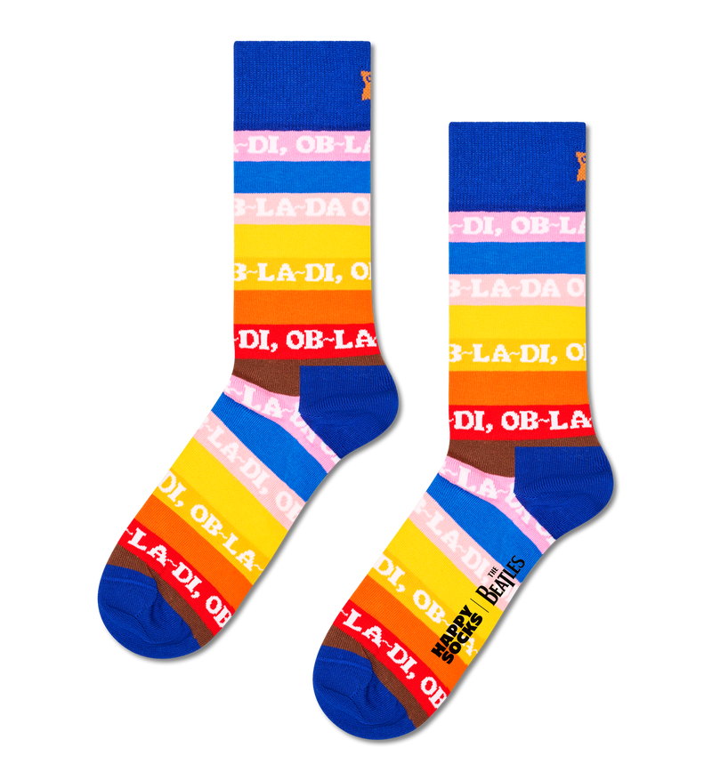 The Beatles Ob-La-Stripe Sock