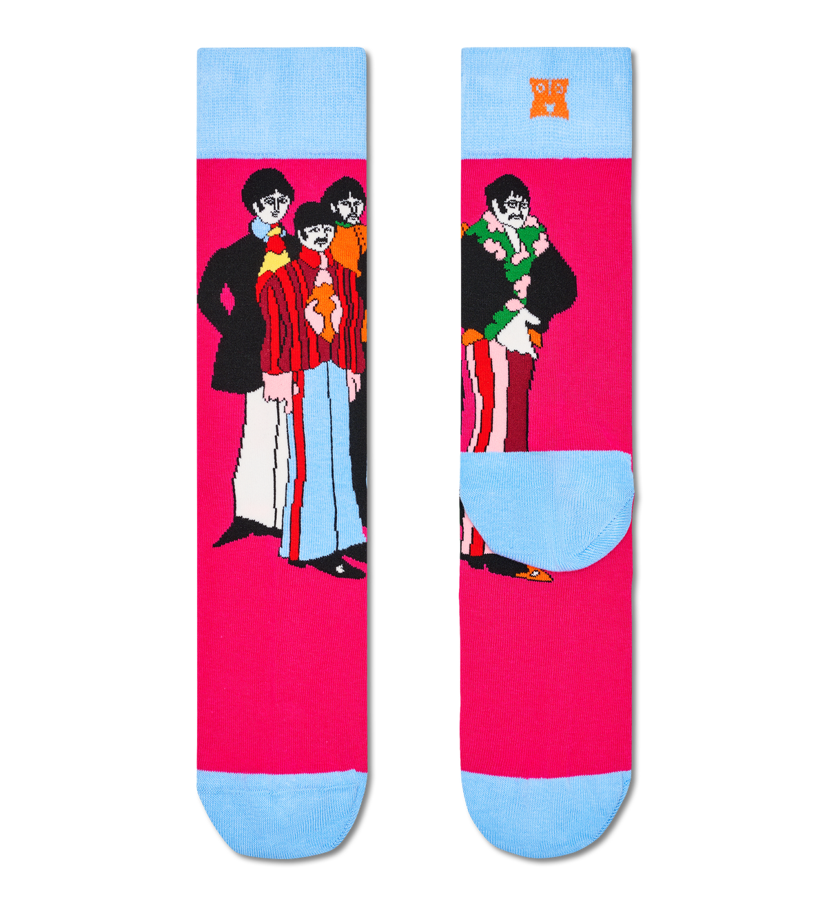 The Beatles Band Poses Sock