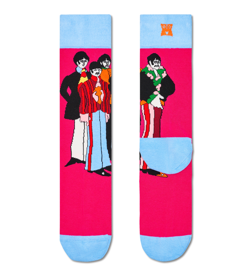 The Beatles Band Poses Sock