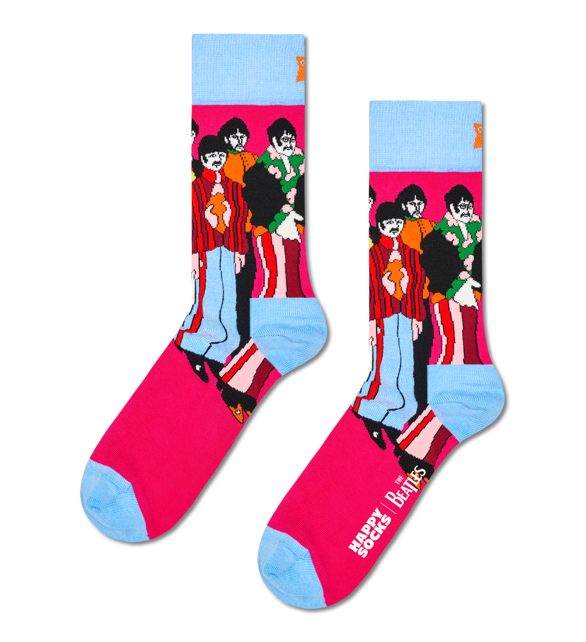The Beatles Band Poses Sock