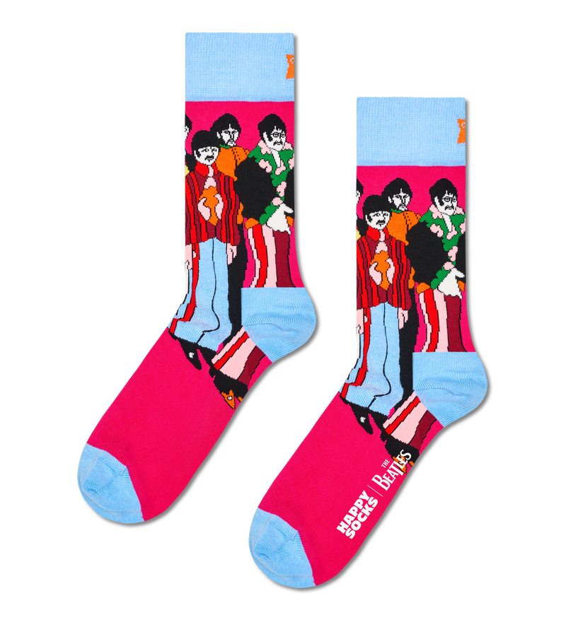 The Beatles Band Poses Sock
