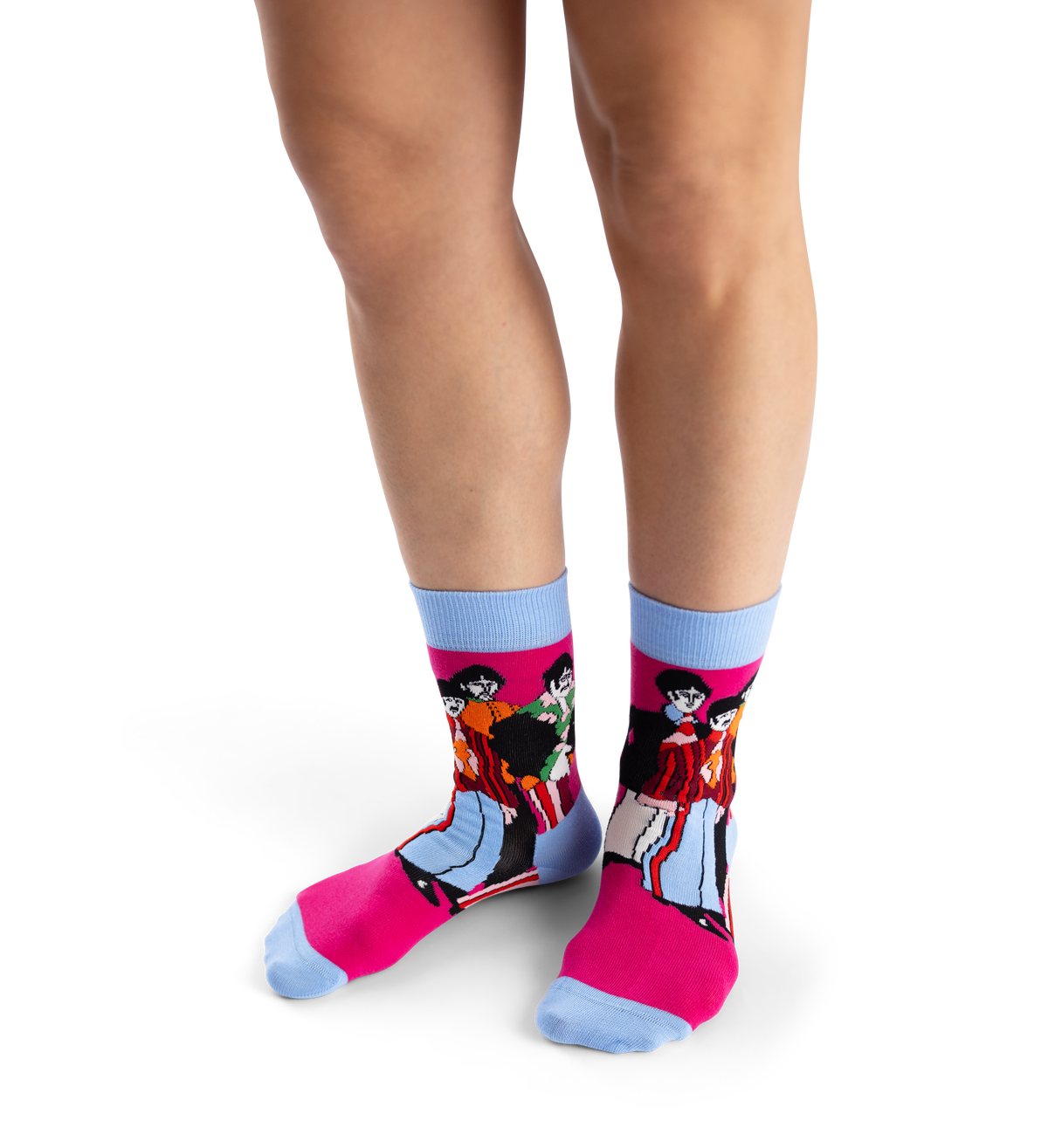 The Beatles Band Poses Sock
