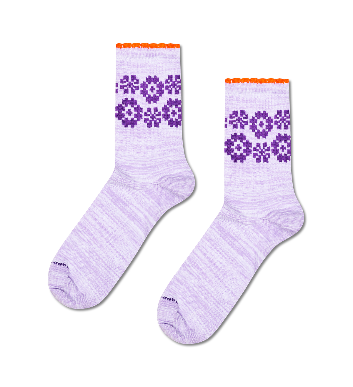 Flower Border Sneaker Sock