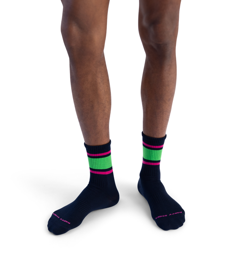 Simple Stripe Sneaker Sock
