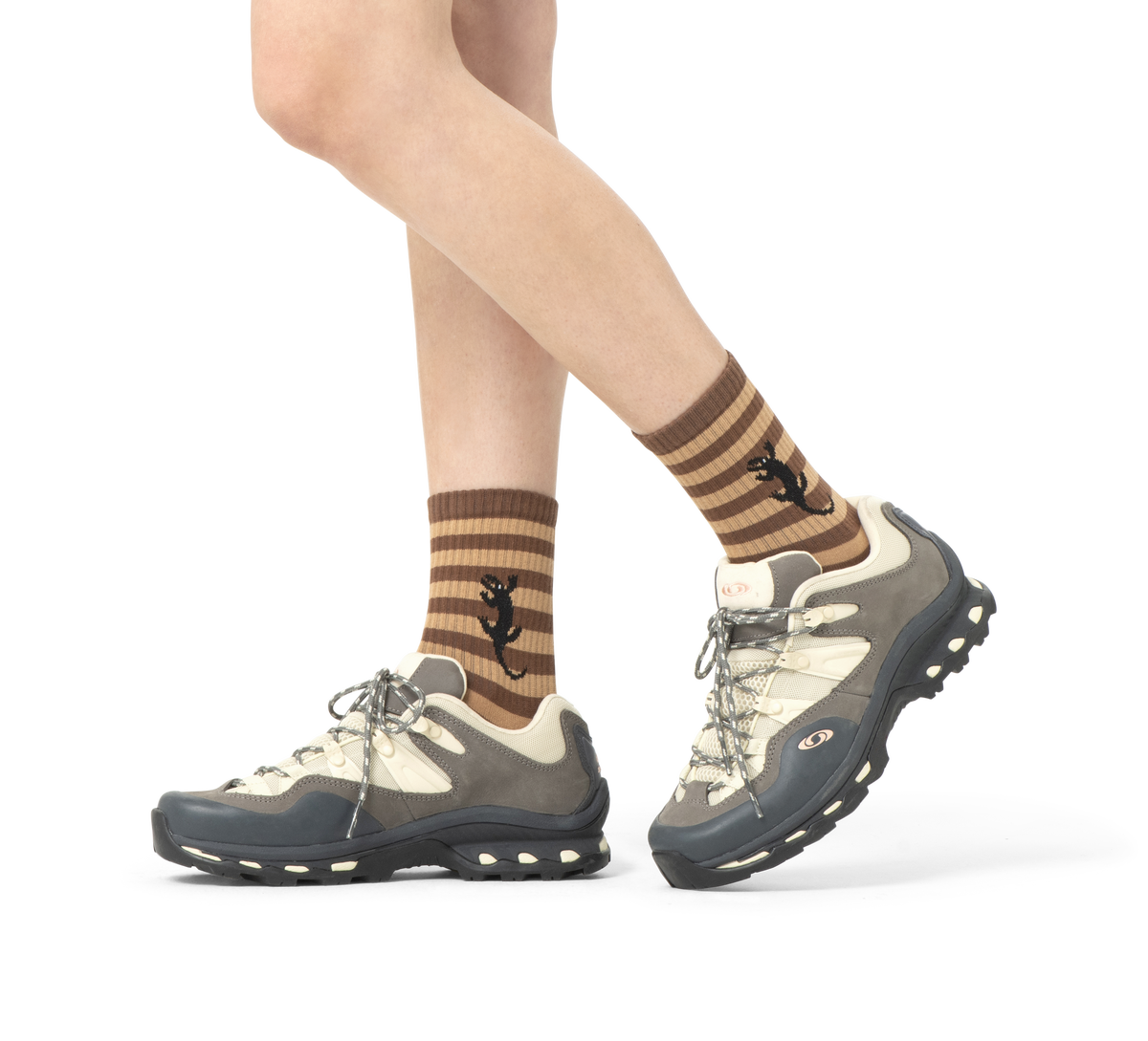 Kroko & Stripes Sneaker Sock