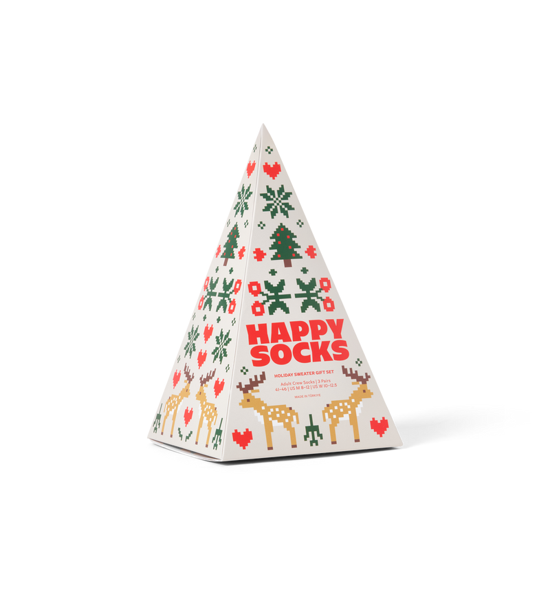 3-Pack Holiday Sweater Socks Gift Set
