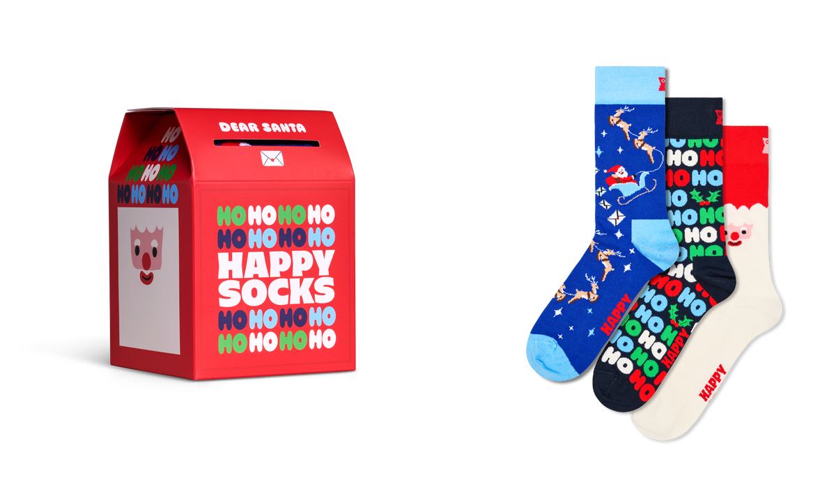3-Pack Santa´s Postbox Socks Gift Set