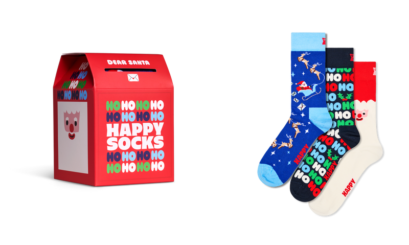 3-Pack Santa´s Postbox Socks Gift Set
