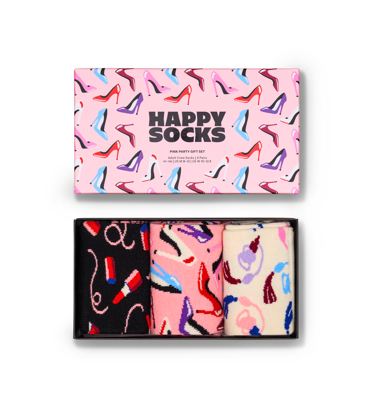 3-Pack Pink Party Short Crew Gift Set