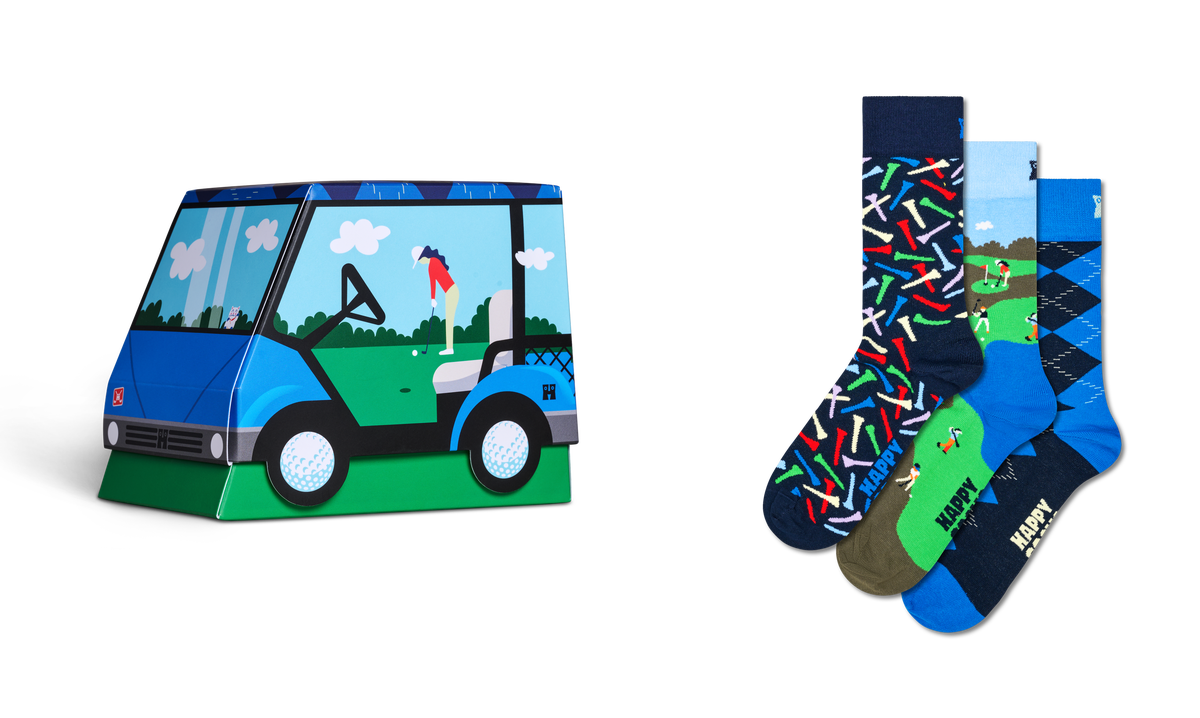 3-Pack Golf Cart Socks Gift Set