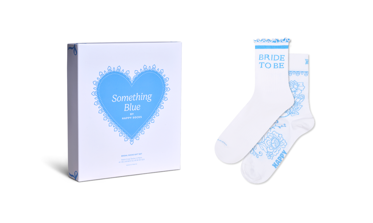 2-Pack Bridal Short Crew Socks Gift Set