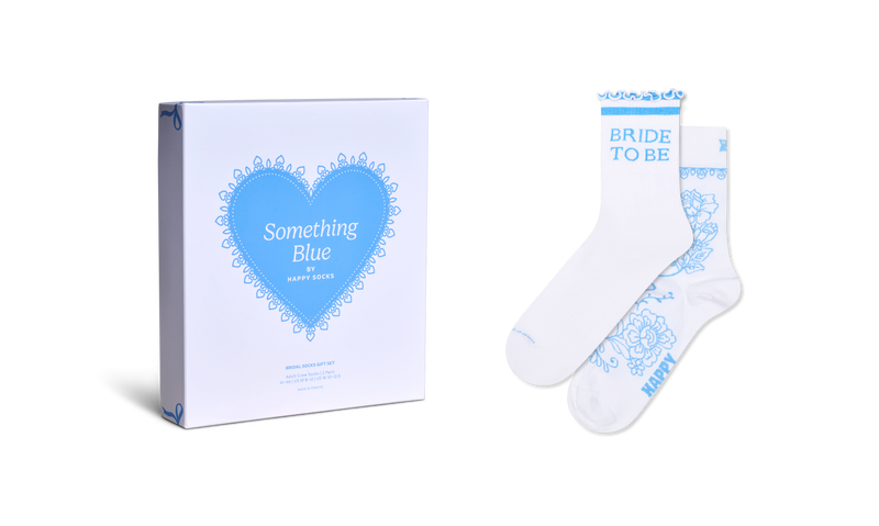 2-Pack Bridal Short Crew Socks Gift Set