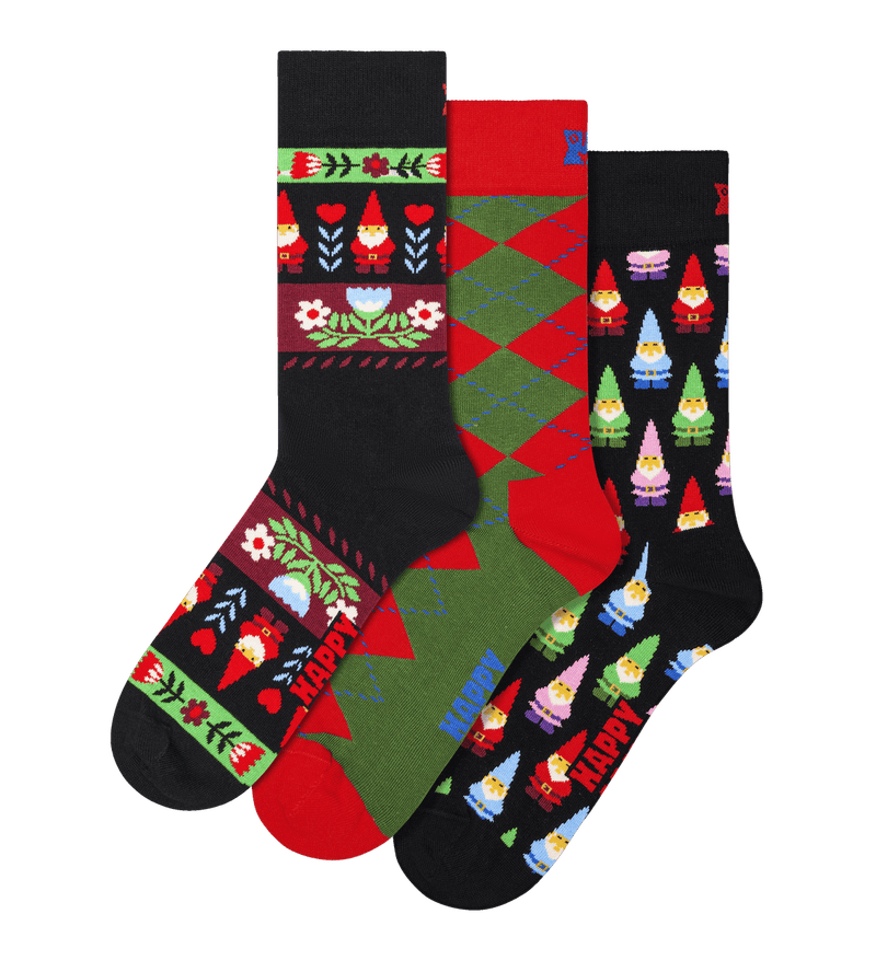 3-Pack Santa Socks