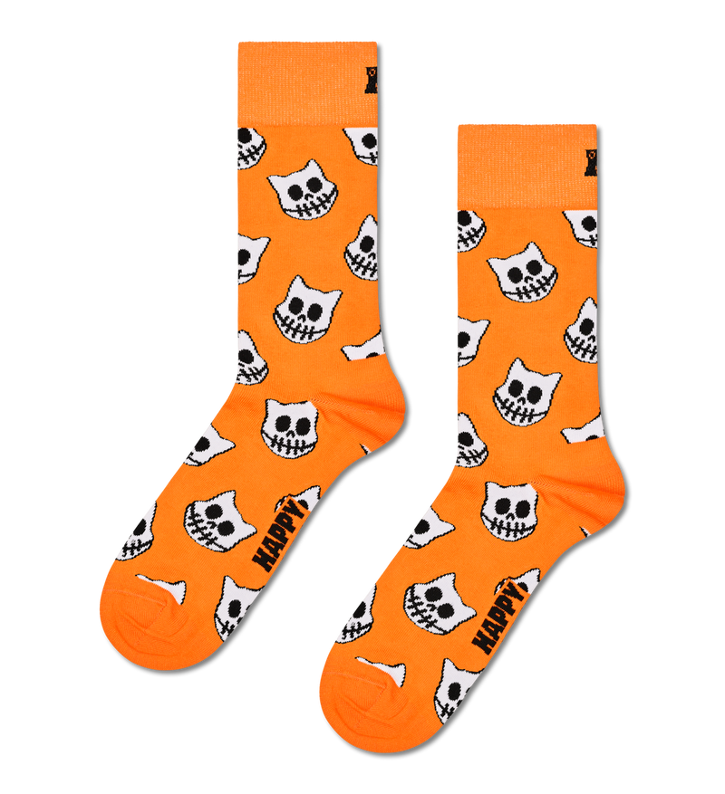 Skelly Cat Sock