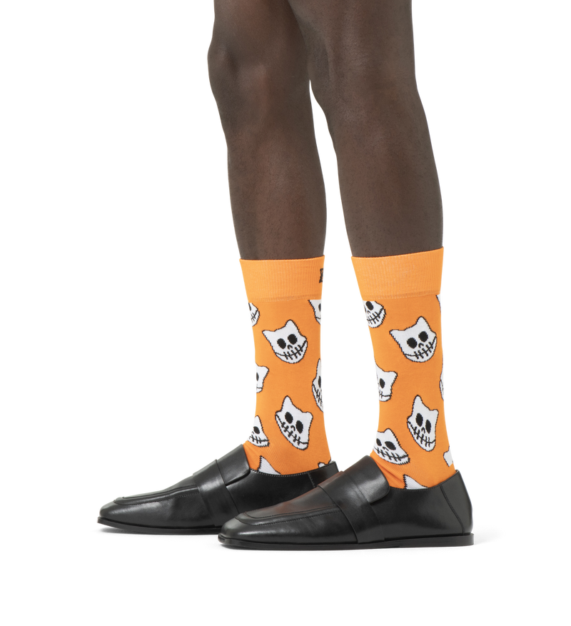 Skelly Cat Sock