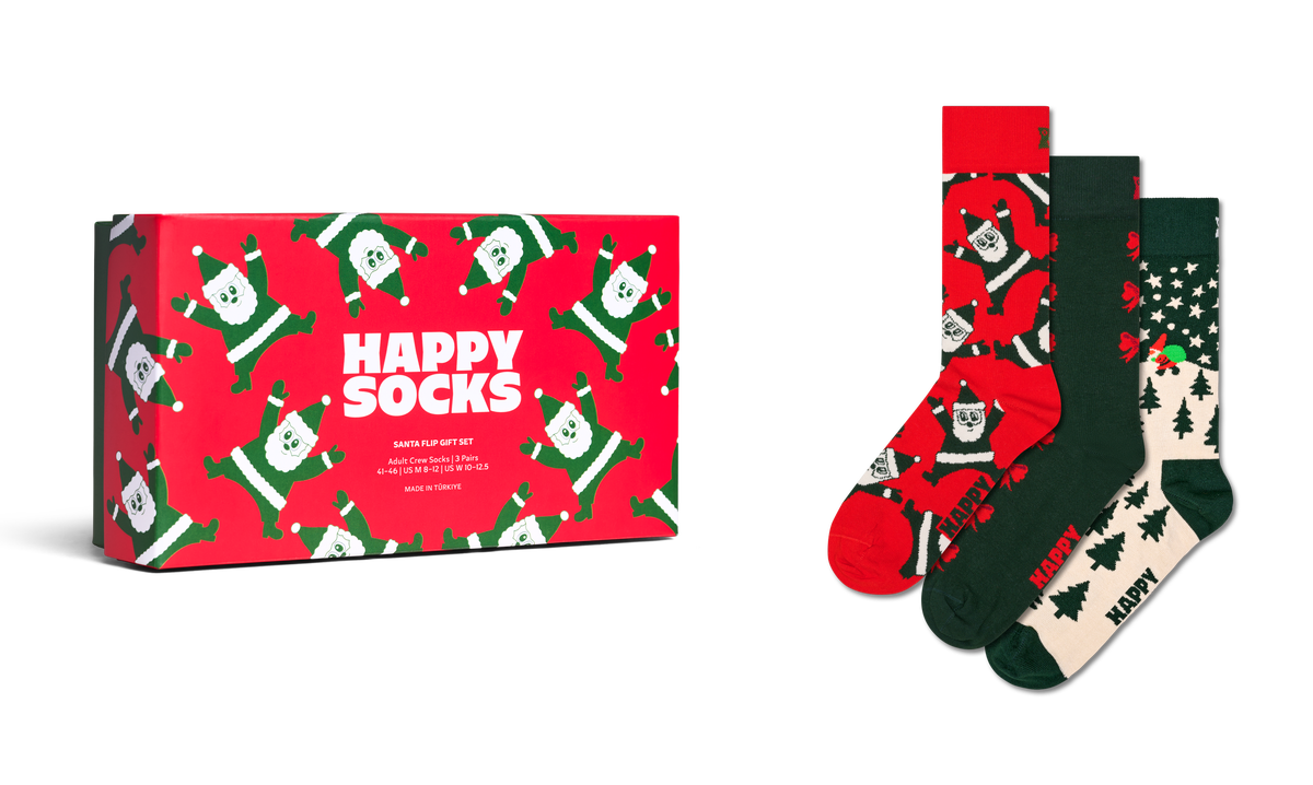 3-Pack Santa Socks Gift Set