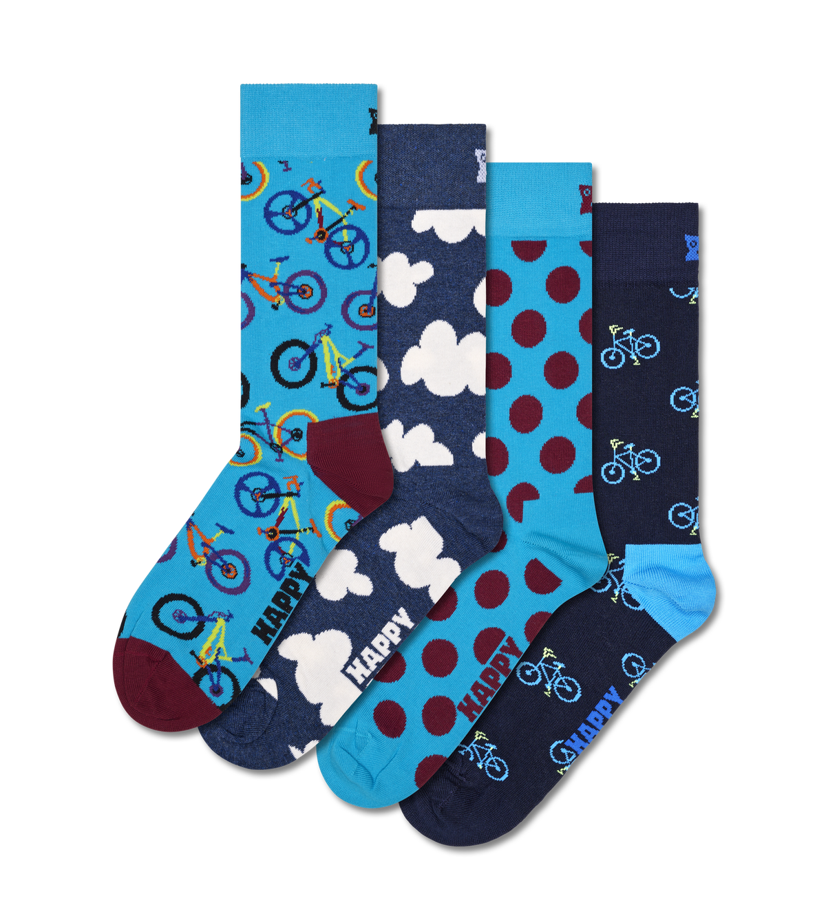4-Pack Bike Socks Gift Set