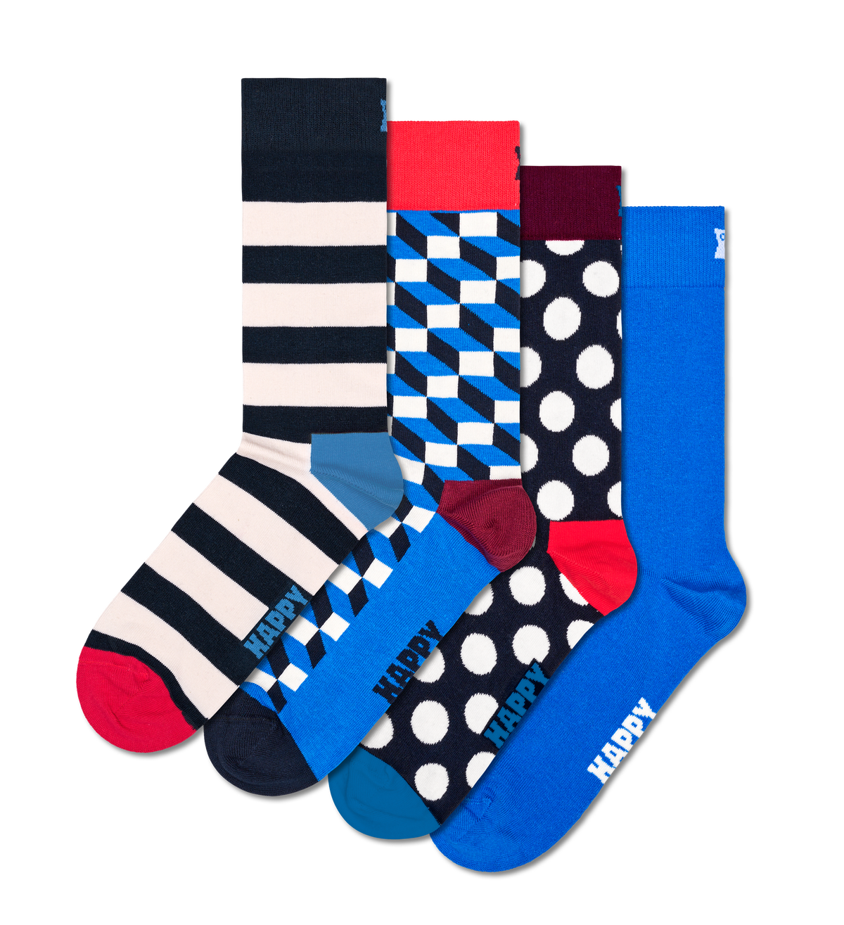 4-Pack Navy Socks Gift Set