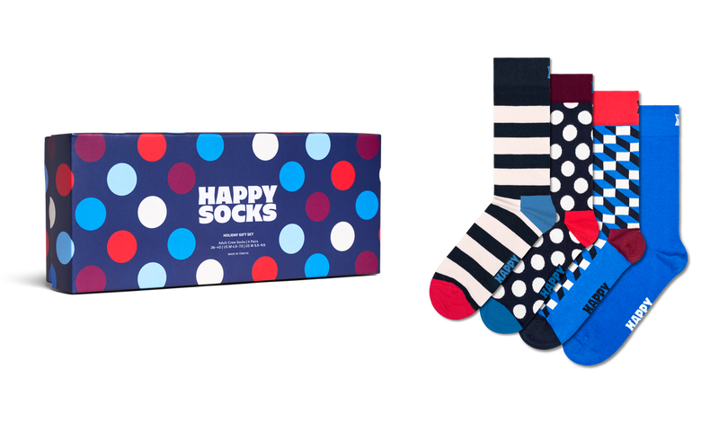 4-Pack Navy Socks Gift Set