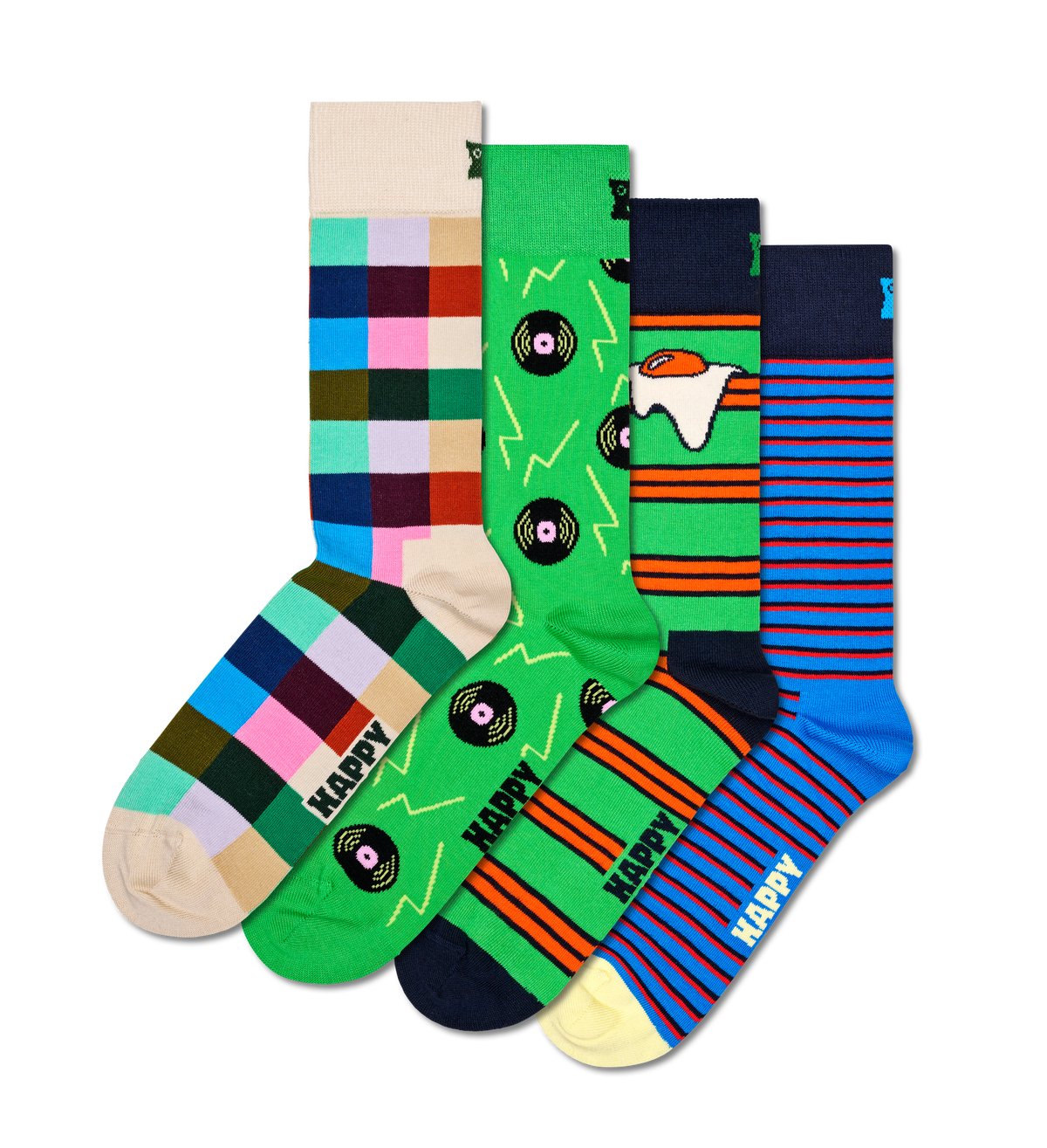 4-Pack Record Socks Gift Set
