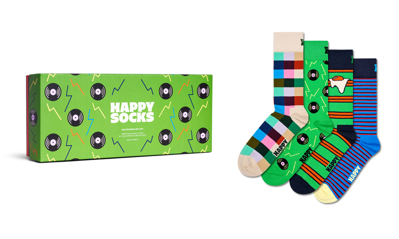 4-Pack Record Socks Gift Set