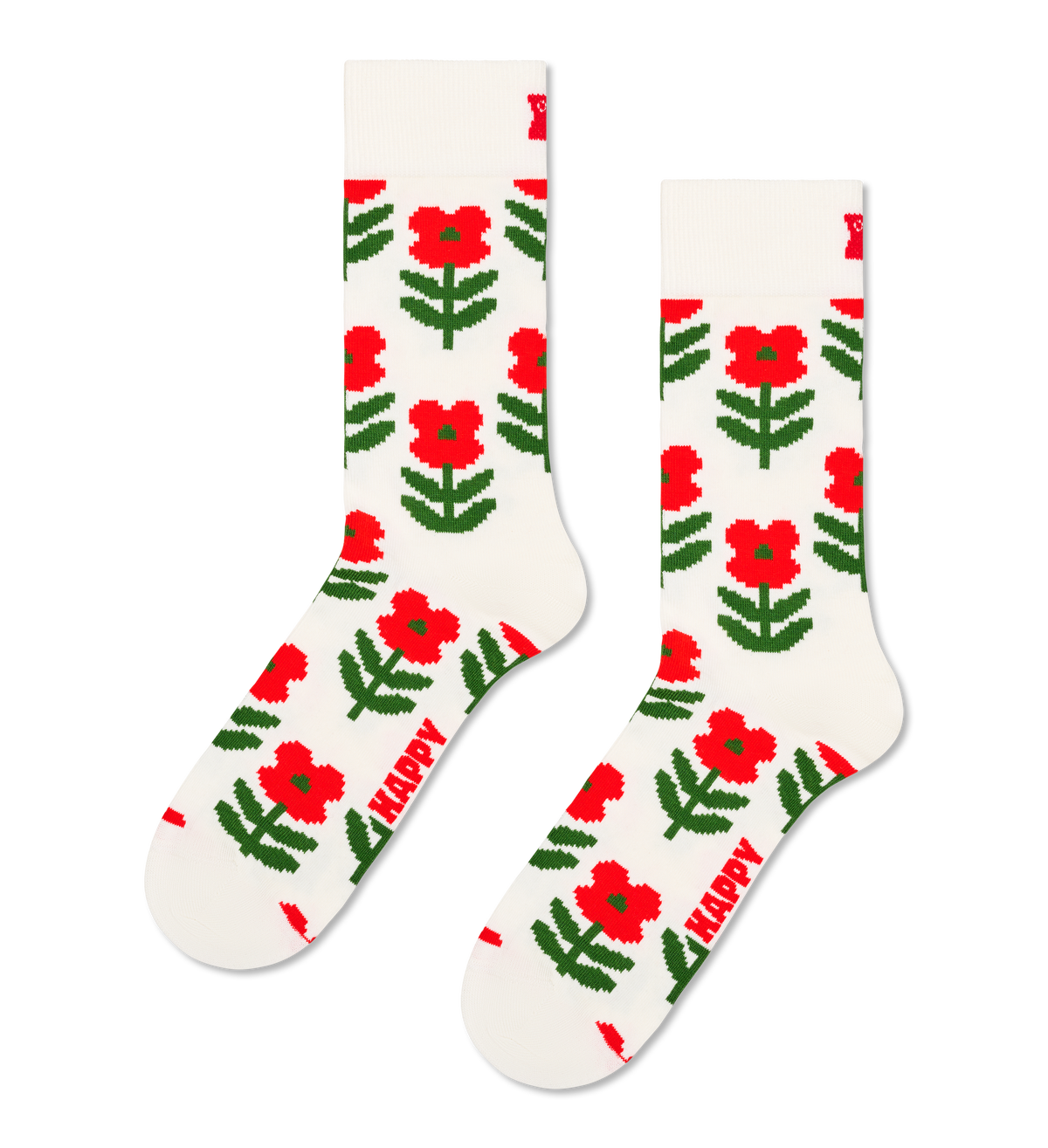 Pixel Flower Sock