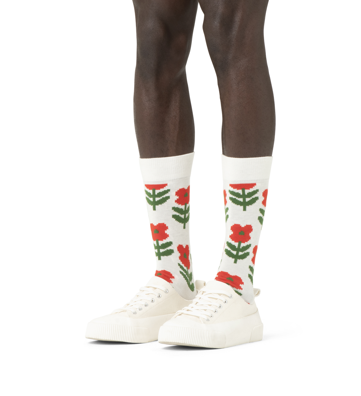 Pixel Flower Sock