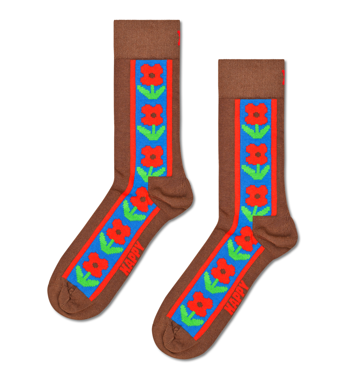 Vertical Flowers Sock