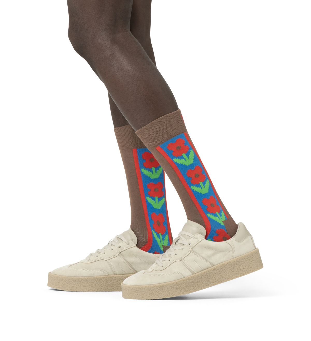 Vertical Flowers Sock